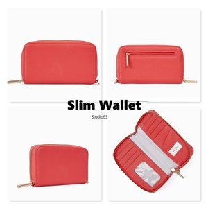 Thirty One Slim Wallet + Wristlet Strap-NWOT